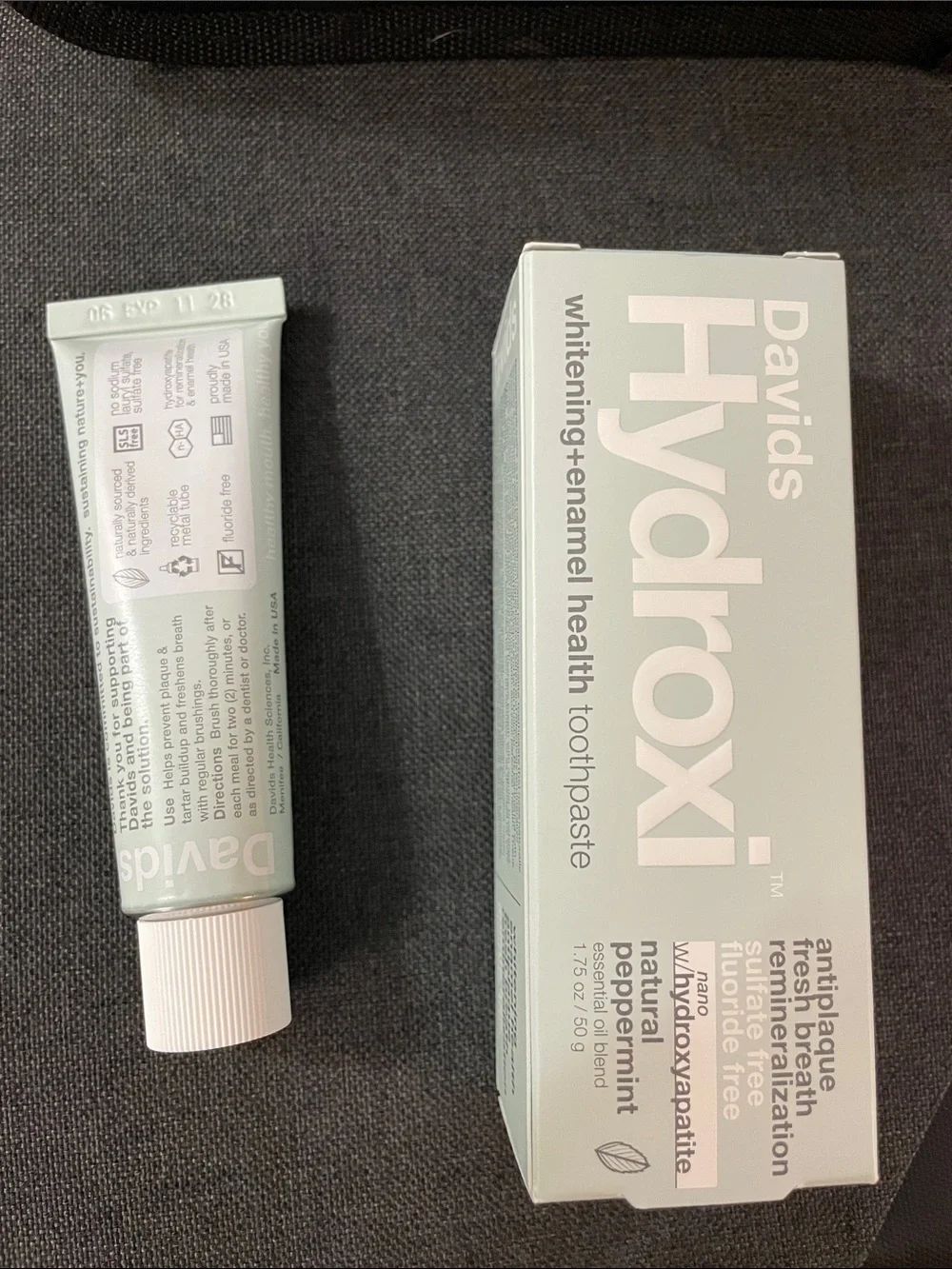 David’s Hydroxi Whitening+ enamel health toothpaste NWT 1.75 oz